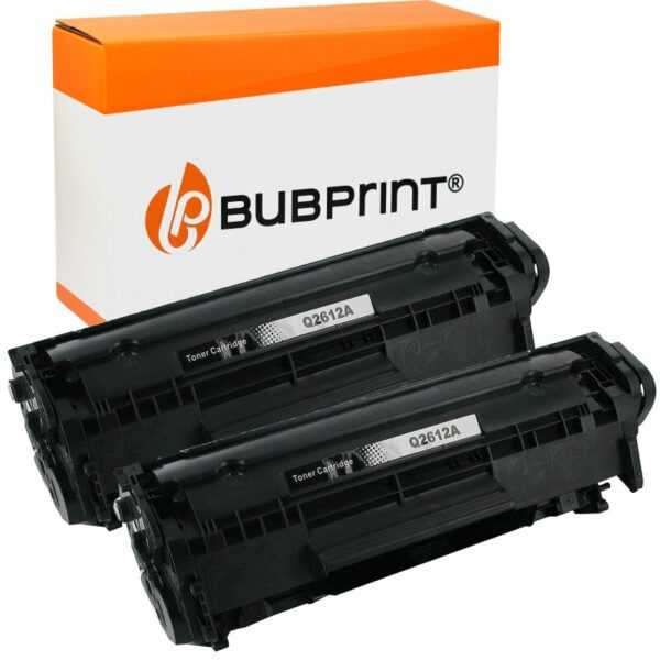 Bubprint Bubprint 2x Toner Black kompatibel für HP Laserjet Q2612A HP LaserJet 1020 Canon LBP-2900 HP LaserJet 1018 HP LaserJet M 1005 MFP HP LaserJet 1010