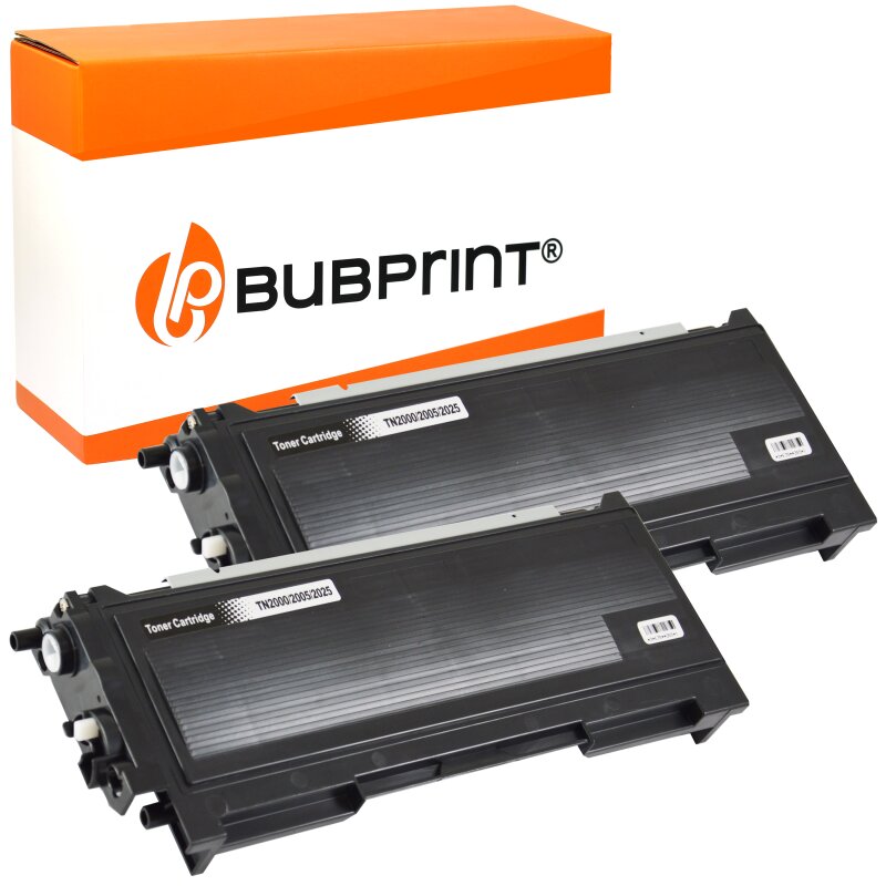 Bubprint Bubprint 2x Toner kompatibel für Brother TN-2000 black DCP-7010 Fax 2920 ML