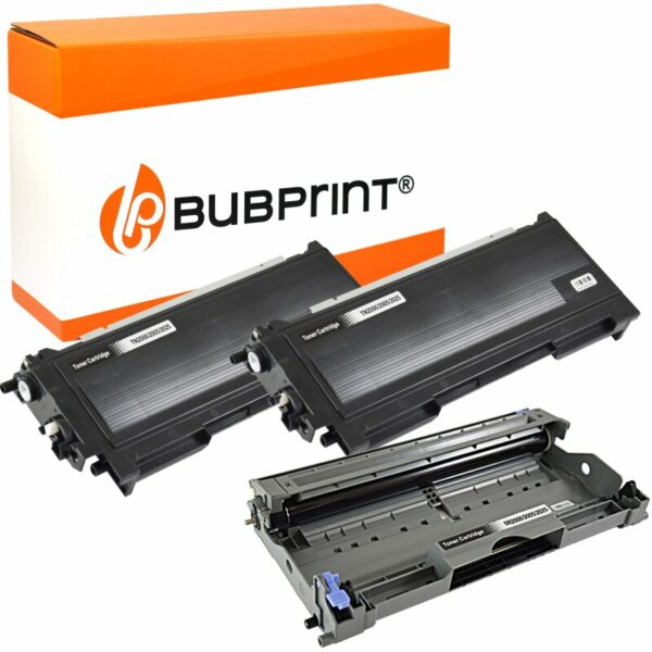 Bubprint Bubprint 2x Toner kompatibel für Brother TN-2000 black & Drum DR-2000 DR-2005