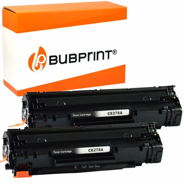 Bubprint Bubprint 2x Toner kompatibel für HP CE278A black LaserJet P 1566 LaserJet Pro M 1530 MFP Series