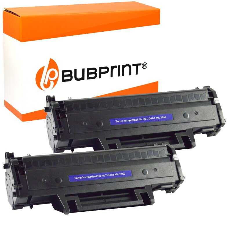 Bubprint Bubprint 2x Toner kompatibel für Samsung MLTD101 ML-2160 black