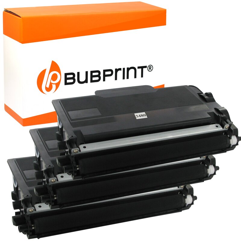 Bubprint Bubprint 3 Toner kompatibel für Brother TN3480 TN-3480 TN-3430 HL-l5100 HL-l5000 HL-l5200