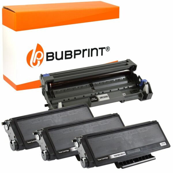 Bubprint Bubprint 3x Toner kompatibel für Brother TN-3280 XXL black & Drum DR-3200