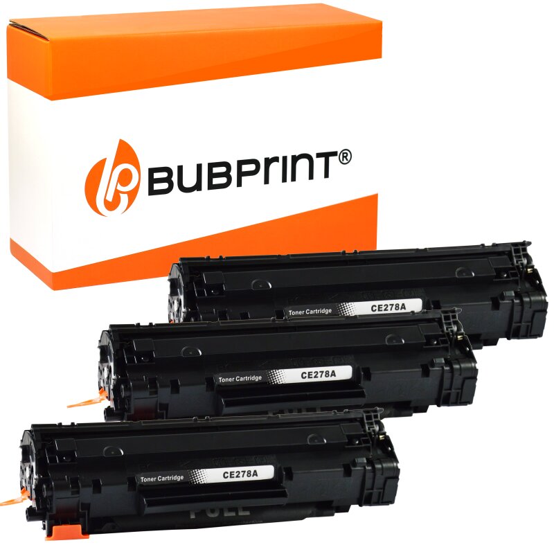 Bubprint Bubprint 3x Toner kompatibel für HP CE278A black LaserJet P 1566 LaserJet Pro M 1530 MFP Series