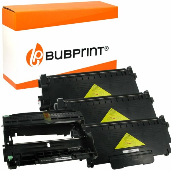 Bubprint Bubprint 3x Toner und Bildtrommel kompatibel für Brother TN-2320 XXL & DR-2300