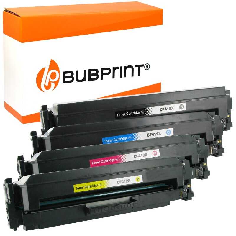 Bubprint Bubprint 4 Toner kompatibel für HP CF410X – 413X XXL HP Color LaserJet Pro MFP M477fdw M477fdn