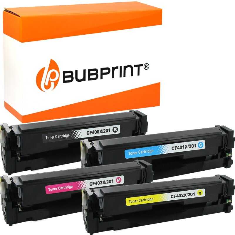 Bubprint Bubprint 4 Toner kompatibel für HP HP CF400X-403X LaserJet Pro M252dw M252N M274DN M274N M277N M277DW