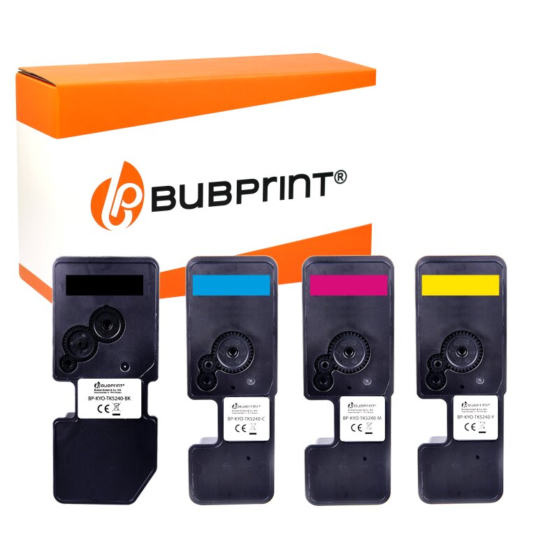 Bubprint Bubprint 4 x Toner kompatibel mit Kyocera TK-5240 TK5240 Set Schwarz Cyan Magenta Gelb BKCMY