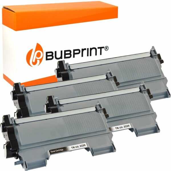 Bubprint Bubprint 4x Toner (5.200 S) kompatibel für Brother TN-2220 XXL / TN-2010 XXL black Brother DCP-7065 DN MFC-7860 DN DW HL-2240 Series HL-2200 Series