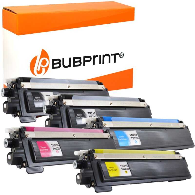 Bubprint Bubprint 5 Toner kompatibel für Brother TN-230 black cyan magenta yellow für Brother DCP-9010CN, HL-3040CN 3070CW, MFC-9120CN 9320CW