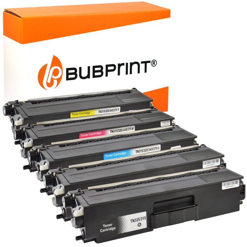 Bubprint Bubprint 5 Toner kompatibel für Brother TN-325 TN-320 TN-328 SET