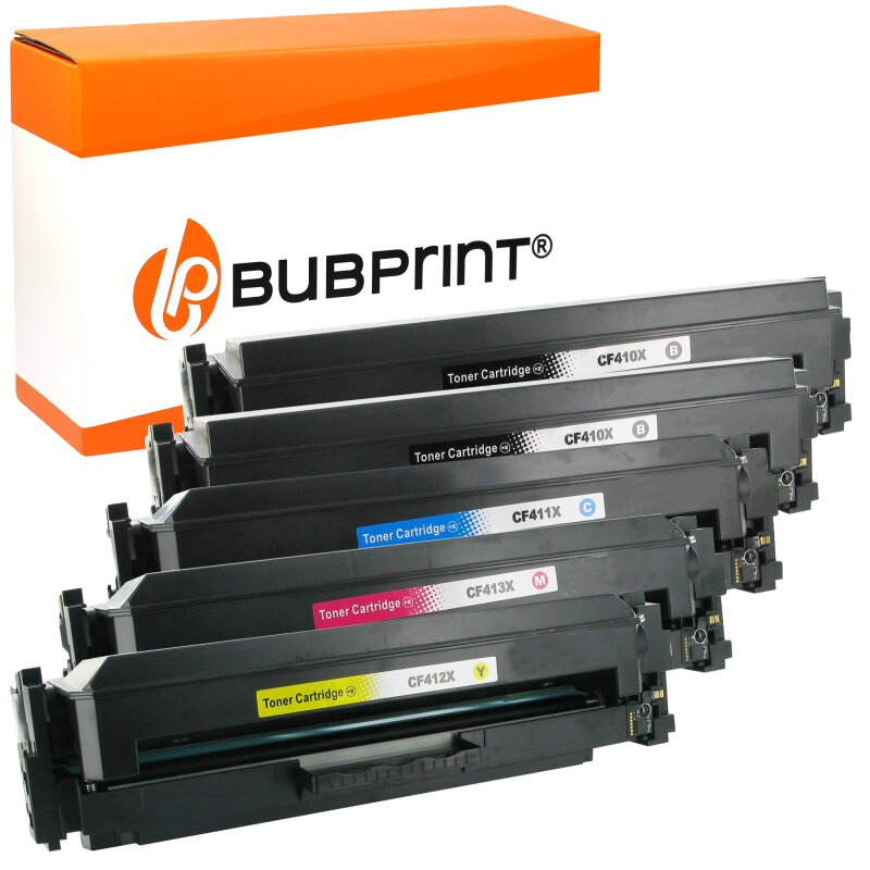 Bubprint Bubprint 5 Toner kompatibel für HP CF410X XL – 413X XXL