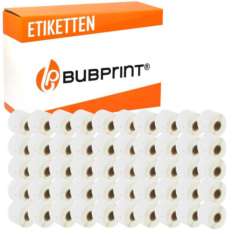 Bubprint Bubprint 50x Etiketten kompatibel für Dymo 99015 54mm x 70mm (320 Stück) Labelwriter 330 Series Labelwriter 450 Series