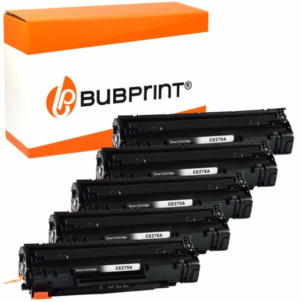 Bubprint Bubprint 5x Toner kompatibel für HP CE278A black LaserJet P 1566 LaserJet Pro M 1530 MFP Series