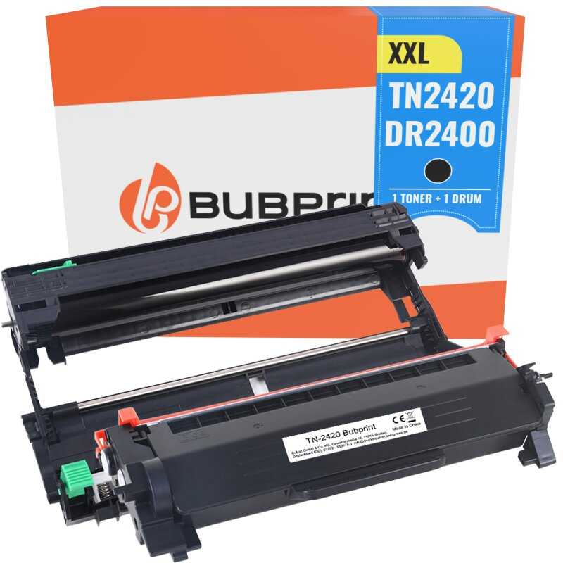 Bubprint Bubprint DR-2400 Bildtrommel und XXL TN-2420 Toner kompatibel für Brother 6000 Seitren BK Black Schwarz