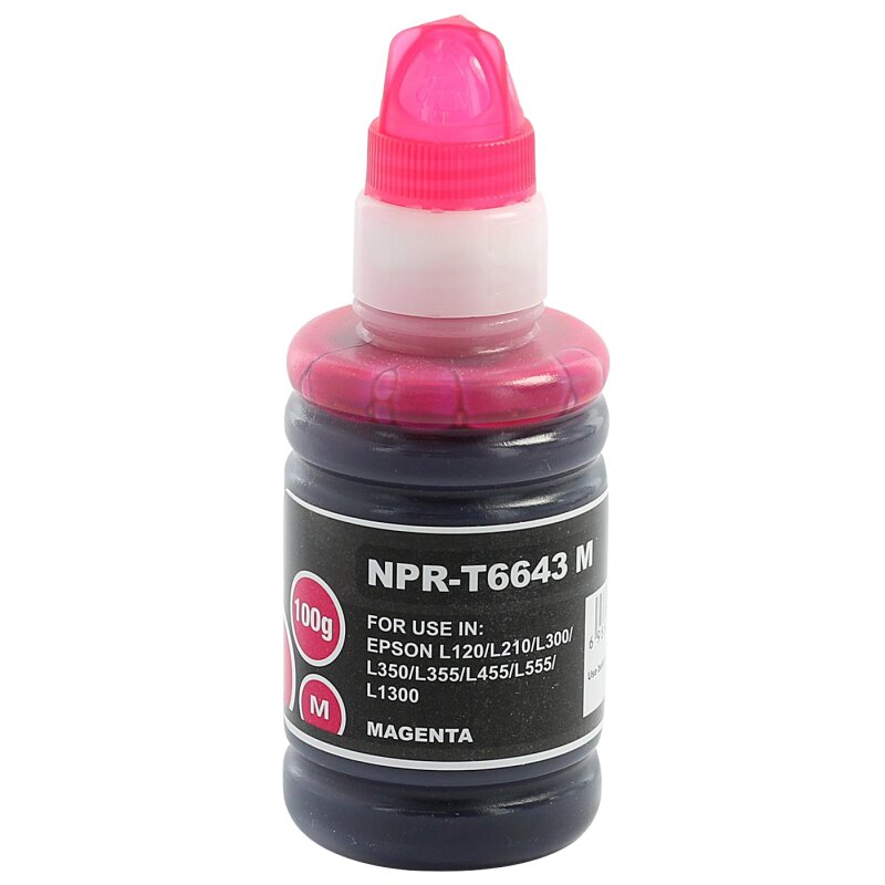 Bubprint Bubprint Druckerpatrone kompatibel für Epson T6643 magenta I555 Ecotank ET 2550 4500 2600 2650 1400