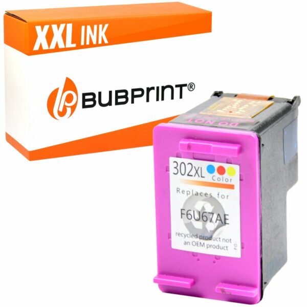 Bubprint Bubprint Druckerpatrone kompatibel für HP 302 XL 302XL color - XXL Inhalt - Doppelte Füllmenge