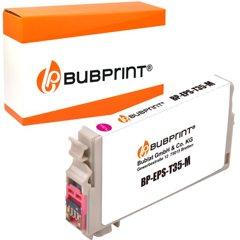 Bubprint Bubprint Druckerpatrone XL Magenta kompatibel für Epson WorkForce Pro WF-4720 WF-4725 DWF Neue Chip Version