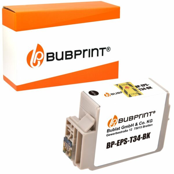 Bubprint Bubprint Druckerpatrone XL Schwarz kompatibel für Epson WorkForce Pro WF-3720 WF-3725DWF Neue Chip Version