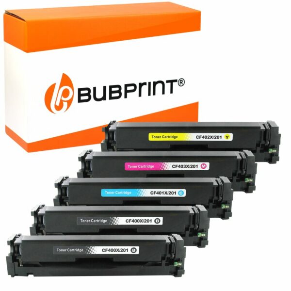 Bubprint Bubprint Kompatibel Tonerkartusche für HP 201X CF400X - CF403X für HP Color Laserjet Pro MFP M277dw M277n M274n M277 M252dw M252n