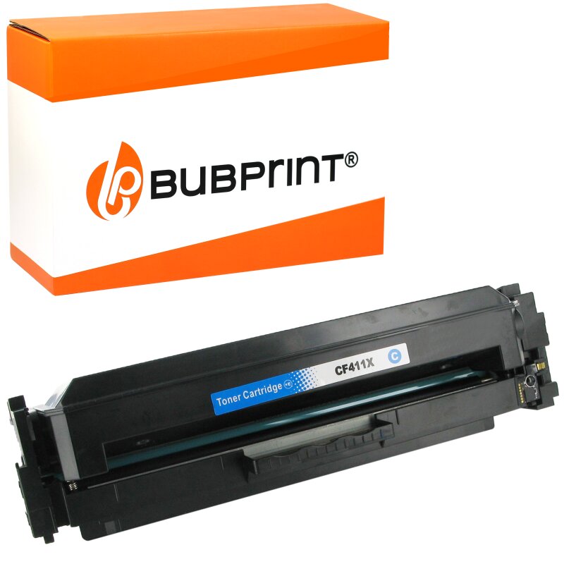 Bubprint Bubprint Toner kompatibel für HP CF401X CF 401 X (201X) cyan für LaserJet Pro M252dw M252n MFP M274n MFP M277dw MFP M277n