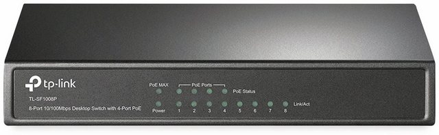 TP-Link TP-Link Switch Desktop TL-SF1008P Netzwerk-Switch