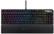 ASUS TUF Gaming K3 – Tastatur – Hintergrundbeleuchtung – USB – AZERTY – Französisch – Tastenschalter: brauner Schalter – gunmetal-grau