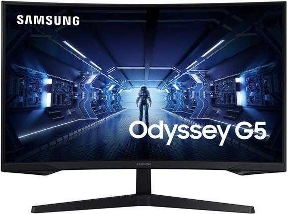 Kurzinfo: Samsung Odyssey G5 C27G54TQWR - G55T Series - LCD-Monitor - gebogen - 68.6 cm (27) (27 sichtbar) - 2560 x 1440 WQHD @ 144 Hz - VA - 250 cd/m² - 2500:1 - 1 ms - HDMI