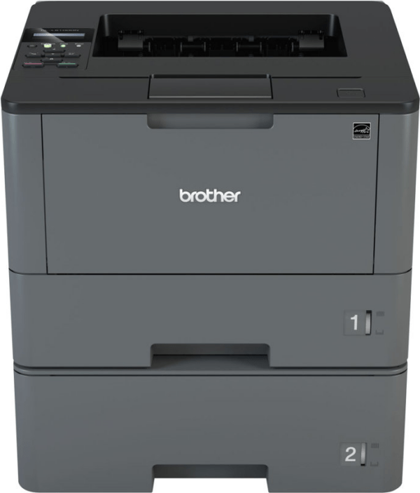 Produktbeschreibung: Brother HL-L5100DNT - Professioneller Arbeitsplatz-Laserdrucker - Bis zu 40 Seiten pro Minute - 250 Blatt und eine 520 Blatt Papierkassette - LAN und USB 2.0 Hi-Speed Schnittstelle - Hintergrundbeleuchtetes LCD-Display Paketierte Menge 1 Druckertyp Arbeitsgruppendrucker Abmessungen (Breite x Tiefe x Höhe) 37.3 cm x 38.8 cm x 38.7 cm Gewicht 14.6 kg Max. Mediengröße (Standard) A4 (210 x 297 mm) A5 (148 x 210 mm) A6 (105 x 148 mm) ANSI A (Letter) (216 x 279 mm) Executive (184 x 267 mm) Folio (216 x 330 mm) India Legal Legal (216 x 356 mm) Mexico Legal (216mm x 356 mm) Max. Mediengröße (angepasst) 127 mm x 355.6 mm Druckgeschwindigkeit Bis zu 20 Seiten/Min. - s/w-Duplex - A4 (210 x 297 mm) Bis zu 40 Seiten/Min. - s/w - A4 (210 x 297 mm) Max. Auflösung (S/W) 1200 x 1200 dpi Duplex-Druckausgabe Ja Schnittstelle LAN