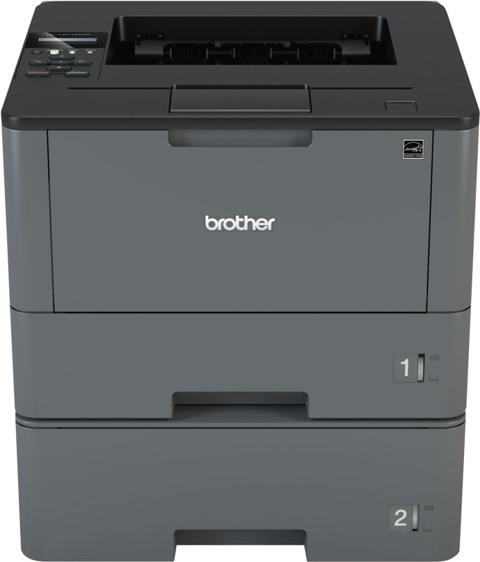 Brother HL-L5100DNT – Professioneller Arbeitsplatz-Laserdrucker – Bis zu 40 Seiten pro Minute – 250 Blatt und eine 520 Blatt Papierkassette – LAN und USB 2.0 Hi-Speed Schnittstelle – Hintergrundbeleuchtetes LCD-Display (HLL5100DNTG1)