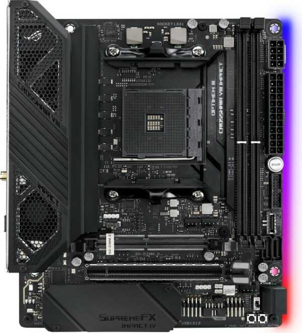 Kurzinfo: ASUS ROG Crosshair VIII Impact - Motherboard - ATX - Socket AM4 - AMD X570 - USB-C Gen2