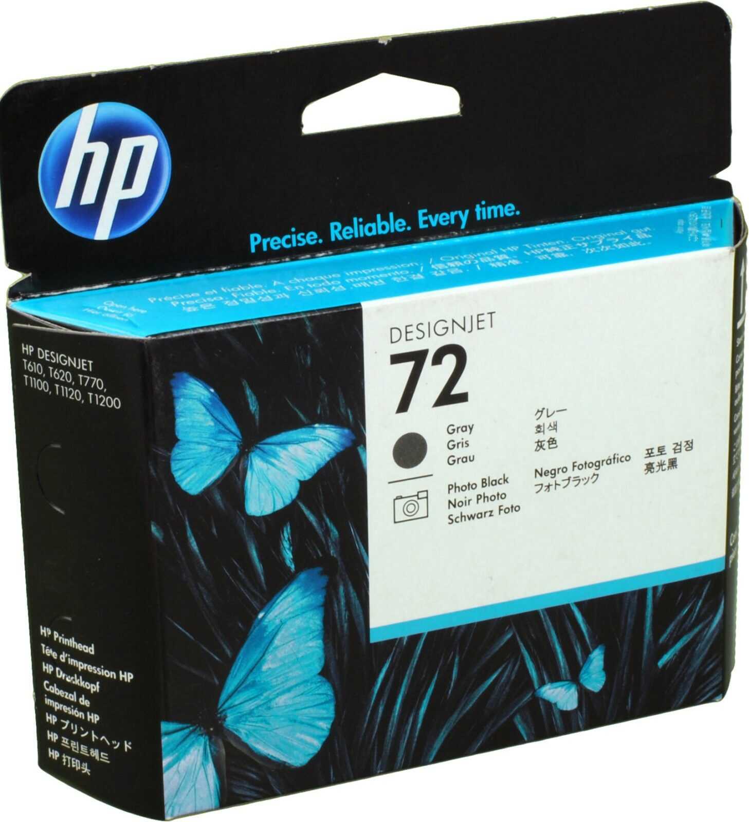 HP Druckkopf C9380A  72  photo schwarz und grau