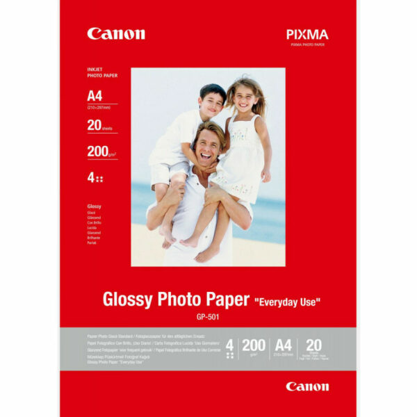 0775B082 - glänzendes Fotopapier 210 x 297 mm – 20 Blatt