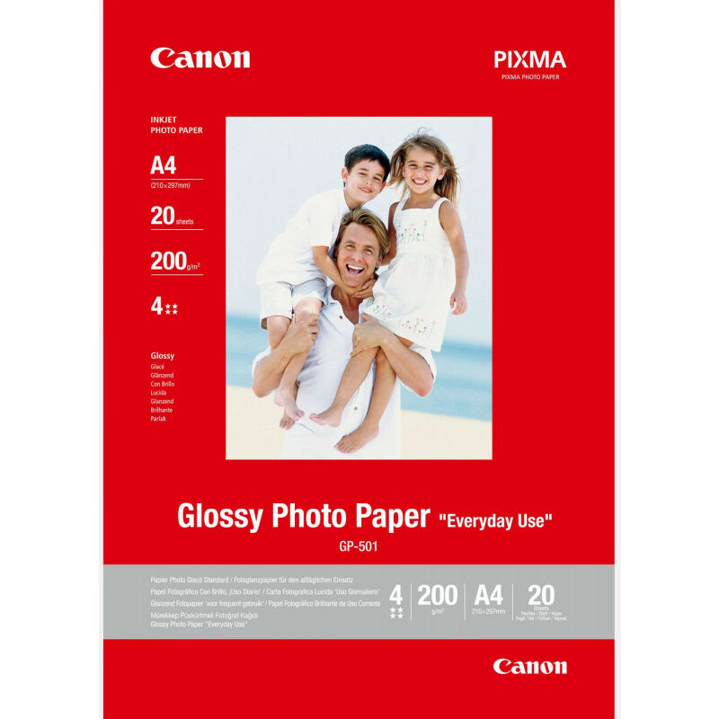 0775B082 - glänzendes Fotopapier 210 x 297 mm – 20 Blatt