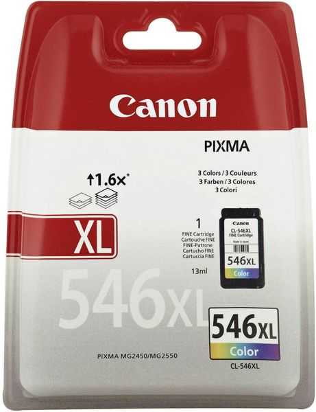 Canon Tintenpatrone CL-546XL Original Cyan, Magenta, Gelb 8288B001 Druckerpatrone