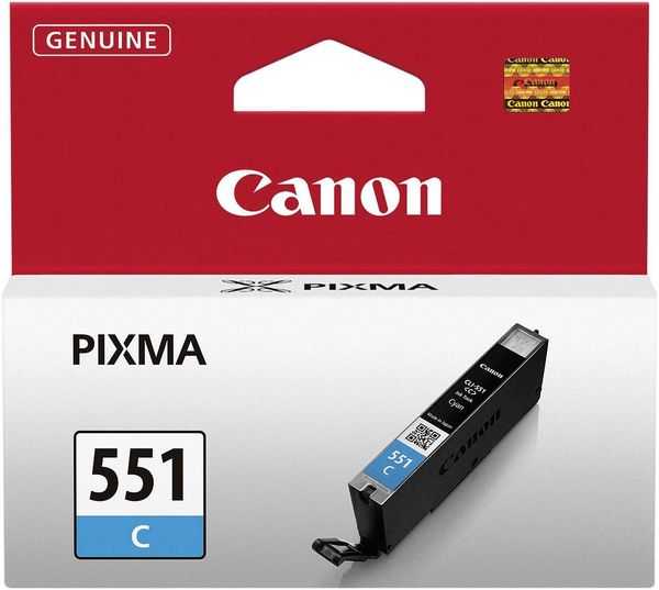 Canon Tintenpatrone CLI-551C Original Cyan 6509B001 Druckerpatrone