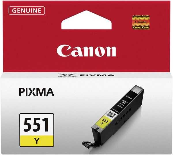 Canon Tintenpatrone CLI-551Y Original Gelb 6511B001 Druckerpatrone