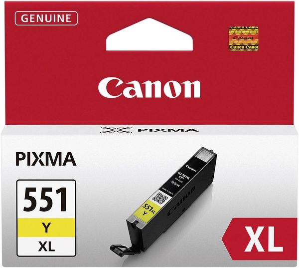 Canon Tintenpatrone CLI-551Y XL Original Gelb 6446B001 Druckerpatrone