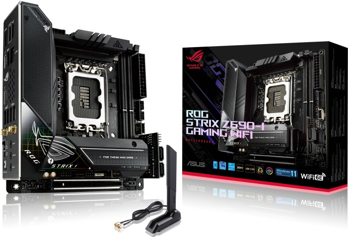 Kurzinfo: ASUS ROG STRIX Z690-I GAMING WIFI - Motherboard - Mini-ITX - LGA1700-Sockel - Z690 Chipsatz - USB 3.2 Gen 1