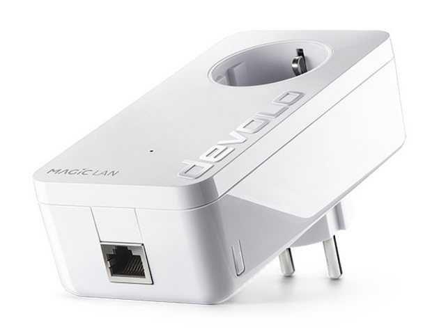 DEVOLO Magic 2 LAN 1-1-1 Erweiterung 2400mbps Powerline LAN Steckdose Reichweitenverstärker