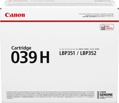 Kurzinfo: Canon 039 H - Mit hoher Kapazität - Schwarz - Original - Tonerpatrone - für imageCLASS LBP351dn