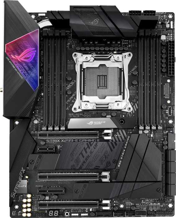 ASUS ROG STRIX X299-E GAMING II – Motherboard – ATX – LGA2066 Socket – X299 – USB-C Gen2, USB 3,2 Gen 1, USB 3,2 Gen 2 – Bluetooth, Gigabit LAN, 2,5 Gigabit LAN, Wi-Fi – HD Audio (8-Kanal) (90MB11A0-M0EAY0)