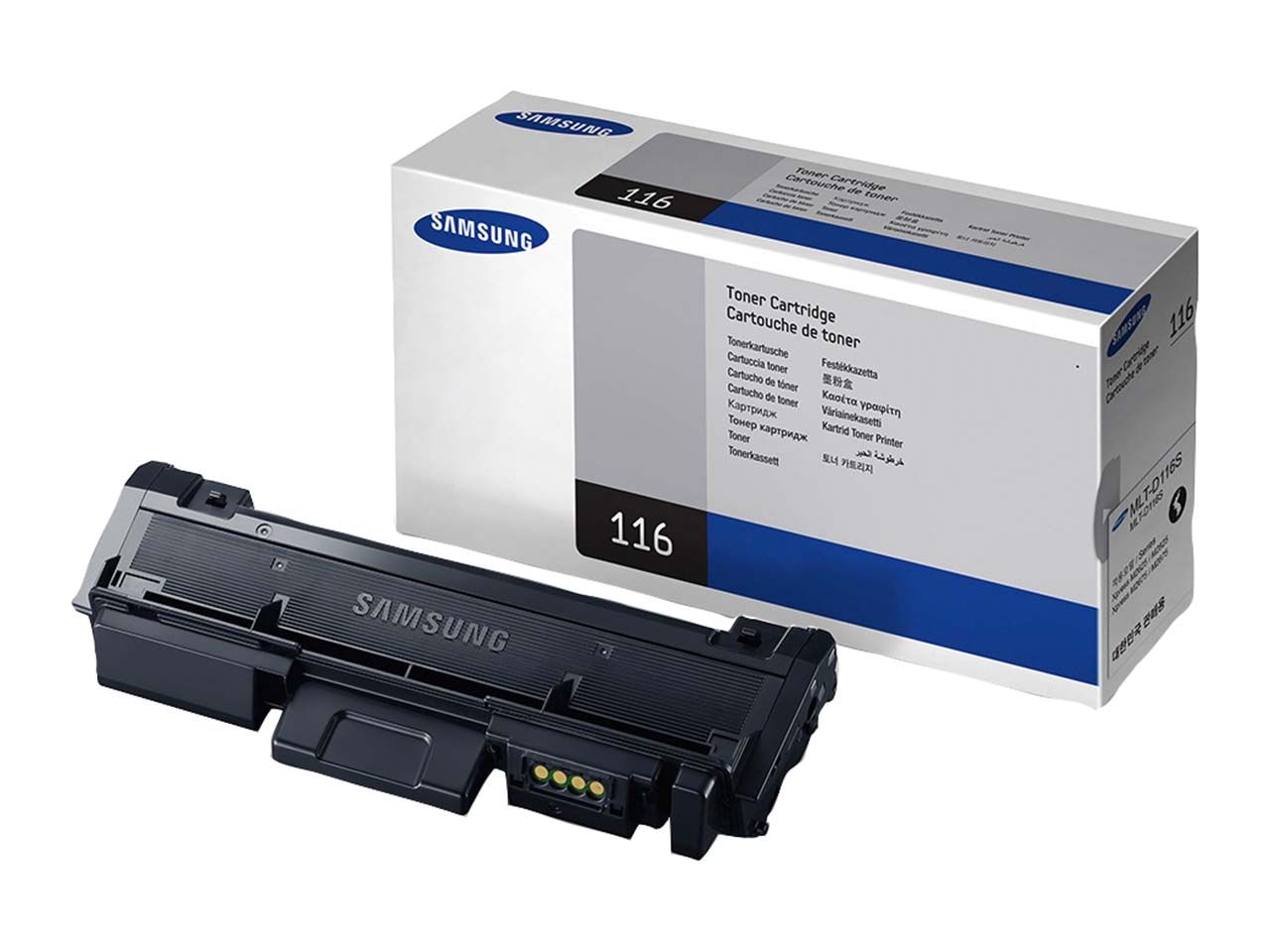 Der originale Samsung Toner MLT-D116S ist für mehrere Druckermodelle passend und erzielt auf ihnen hervorragende Druckergebnisse. Bei 5 % Schwärzung lassen sich bis zu 1.200 Seiten ausdrucken. Farbe schwarz.