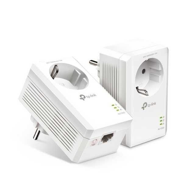 TP-Link TL-PA7017P KIT AV1000-Gigabit-Powerline-Adapter Netzwerk-Adapter, KIT mit Steckdose Weiß