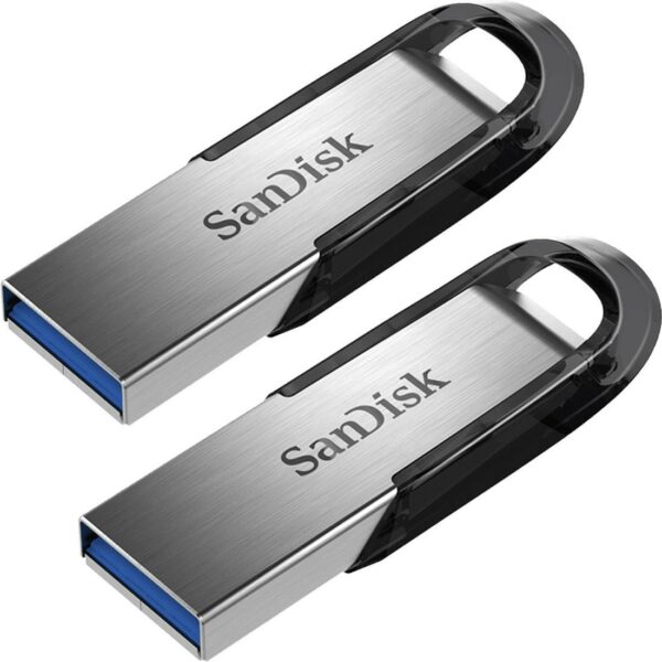 SanDisk Ultra Flair 256GB Silber/Schwarz 2er Pack - USB-Stick