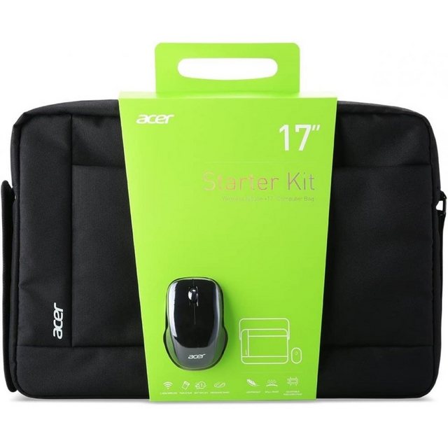 Acer Notebook-Rucksack Starter KIT Notebook-Zubehörpaket – Notebooktasche – Funkmaus – schwarz