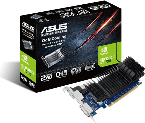 ASUS GT730-SL-2GD5-BRK – Grafikkarten – GF GT 730 – 2 GB GDDR5 – PCIe 2.0 Low-Profile – DVI, D-Sub, HDMI – ohne Lüfter