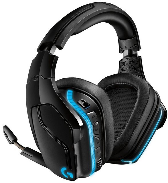 Logitech G935 Gaming-Headset kabellos RGB-Beleuchtung 7.1 Surround Sound Pro-G Headset