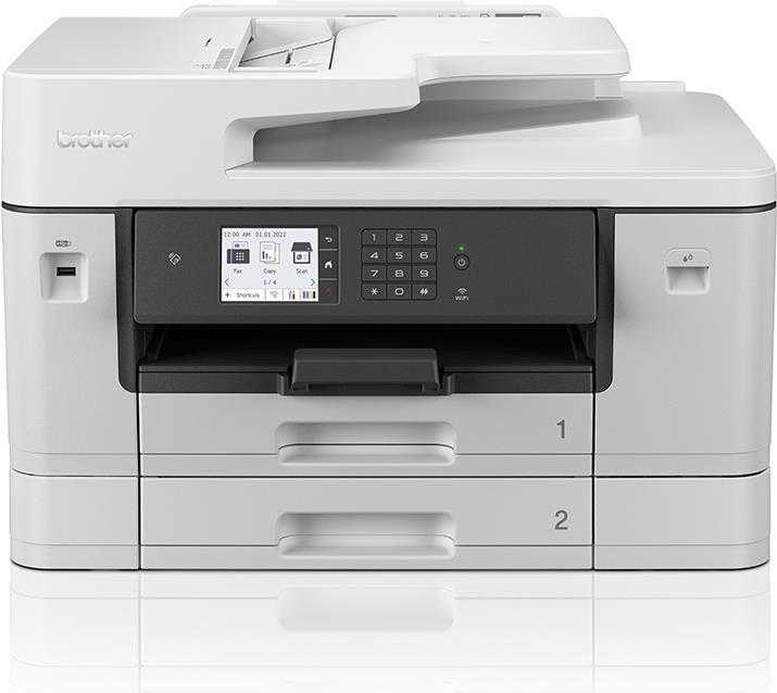 Brother MFC-J6940DW – Multifunktionsdrucker – Farbe – Tintenstrahl – A3 (Medien) – bis zu 25 Seiten/Min. (Kopieren) – bis zu 28 Seiten/Min. (Drucken) – 600 Blatt – 33.6 Kbps – USB 2.0, LAN, Wi-Fi(n), USB-Host, NFC