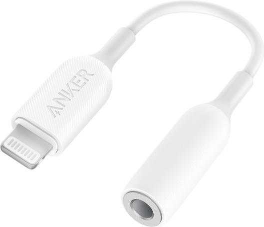 Anker – Kabel Lightning auf Kopfhöreranschluss – Lightning männlich zu 4-poliger Mini-Stecker männlich – weiß – für Apple iPhone (Lightning)